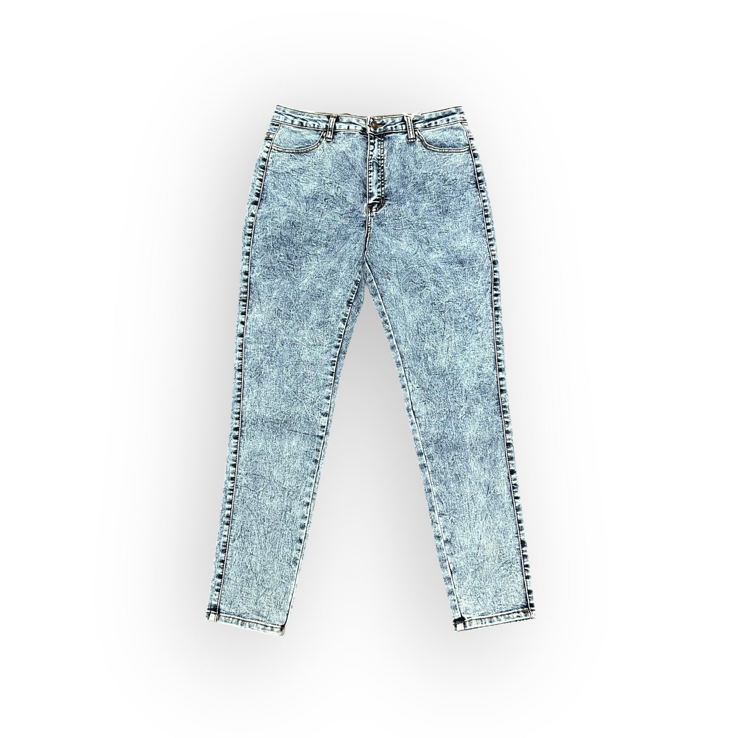 Frosted Vintage High-Waist Jeans