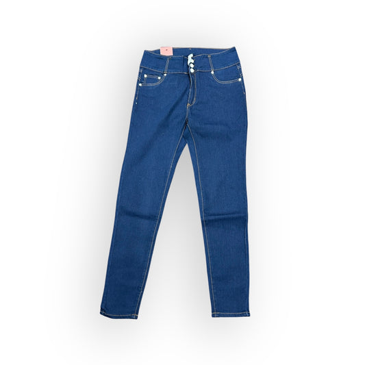 Sleek High-Waist Skinny Jeans – Classic Indigo Wash